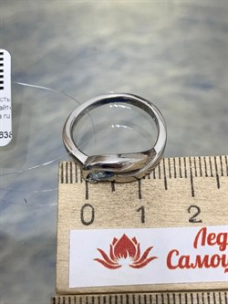 *Кольцо р.17,5 Голубой Топаз иск арт. CZ-R00584-X-W-BU-X-X-709 вес 3,4 г - фото 210295