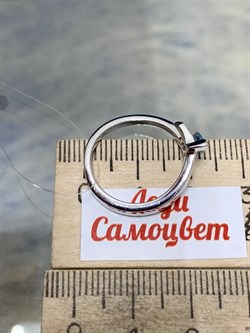 *Кольцо р.17 Голубой Топаз иск арт. CZ-R00117-X-W-BU-X-X-309 вес 3,05 г - фото 210610