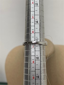 *Кольцо р.17 Голубой Топаз иск арт. CZ-R00117-X-W-BU-X-X-309 вес 3,05 г - фото 210612