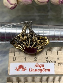 *Кольцо р.17,5 Звездчатый Корунд Рубин Африка АРТ 56950 (ВЕС 17,91 Г) - фото 211738 *Кольцо р.17,5 Звездчатый Корунд Рубин Африка АРТ 56950 (ВЕС 17,91 Г) - фото 211738