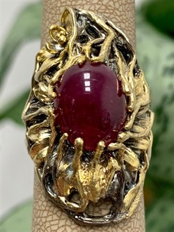 *Кольцо р.17,5 Звездчатый Корунд Рубин Африка АРТ 56950 (ВЕС 17,91 Г) - фото 211746 *Кольцо р.17,5 Звездчатый Корунд Рубин Африка АРТ 56950 (ВЕС 17,91 Г) - фото 211746