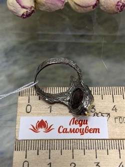 *Кольцо р.18,75 Звездчатый Корунд Рубин Африка АРТ 38834 (ВЕС 7,88 Г) - фото 211788 *Кольцо р.18,75 Звездчатый Корунд Рубин Африка АРТ 38834 (ВЕС 7,88 Г) - фото 211788