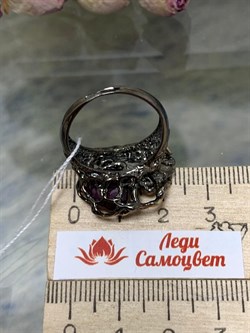 *Кольцо р.19 Звездчатый Корунд Рубин  Африка АРТ 32673 (ВЕС 8,84 Г) - фото 211801 *Кольцо р.19 Звездчатый Корунд Рубин  Африка АРТ 32673 (ВЕС 8,84 Г) - фото 211801