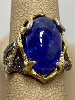 *Кольцо р.17 Танзанит Танзания АРТ 33942 Вес 9,12 г - фото 211844