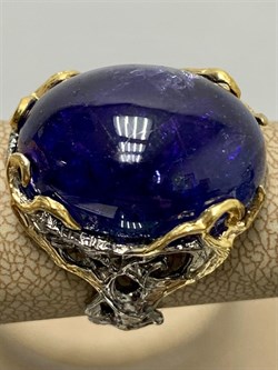 *Кольцо р.17,5 Танзанит Африка АРТ 33937 (ВЕС 11,23 Г) - фото 211848