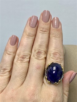 *Кольцо р.17,5 Танзанит Африка АРТ 33937 (ВЕС 11,23 Г) - фото 211849