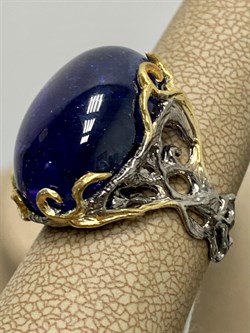 *Кольцо р.17,5 Танзанит Африка АРТ 33937 (ВЕС 11,23 Г) - фото 211857