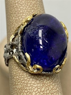 *Кольцо р.17,5 Танзанит Африка АРТ 33937 (ВЕС 11,23 Г) - фото 211858