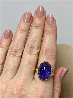 *Кольцо р.17,5 Танзанит Танзания АРТ 49101 Вес 7,64 г - фото 211862