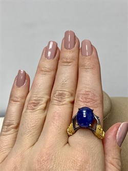 *Кольцо р.17,5 Танзанит Танзания АРТ 83564 (ВЕС 6,75 Г) - фото 211872