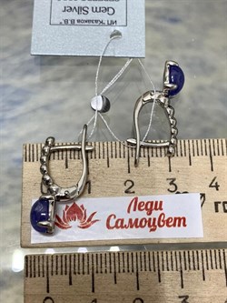 *Серьги Танзанит Танзания АРТ 81864 (ВЕС 4,89 Г) - фото 211917