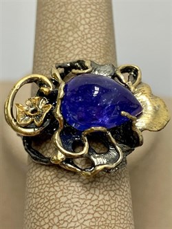 *Кольцо р.18,5 Танзанит Танзания АРТ 60422 Вес 11,73 г - фото 211983