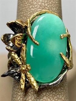 *Кольцо р.18 Хризопраз Африка АРТ 85-784 ВЕС 11,33 Г - фото 212066 *Кольцо р.18 Хризопраз Африка АРТ 85-784 ВЕС 11,33 Г - фото 212066