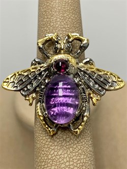 *Кольцо р.17 Мотылек Аметист Бразилия Арт 49417 Вес 13,23 г - фото 212106 *Кольцо р.17 Мотылек Аметист Бразилия Арт 49417 Вес 13,23 г - фото 212106