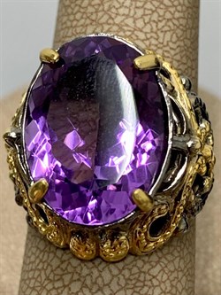 *Кольцо р.17 Аметист Индия АРТ 60371 (ВЕС 9,63 Г) - фото 212148 *Кольцо р.17 Аметист Индия АРТ 60371 (ВЕС 9,63 Г) - фото 212148