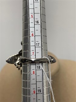 *Кольцо р.17,5 Мотылек Аметист Бразилия Арт 49423 Вес 13,08 г - фото 212151