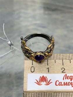 *Кольцо р.17,5 Аметист Бразилия АРТ 52942 (ВЕС 5,01 Г) - фото 212193