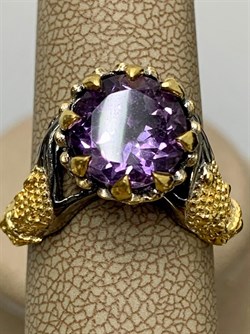 *Кольцо р.18 Аметист Бразилия АРТ 52944 (ВЕС 5,91 Г) - фото 212250