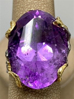 *Кольцо р.18 Аметист Бразилия АРТ 60787 (ВЕС 15,35 Г) - фото 212273