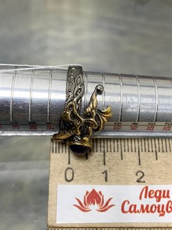 *Кольцо р.18,5 Аметист Бразилия  АРТ 53621 (ВЕС 5,04 Г) - фото 212293