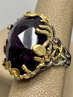 *Кольцо р.19 Аметист Бразилия АРТ 49093 (ВЕС 14,01 Г) - фото 212338