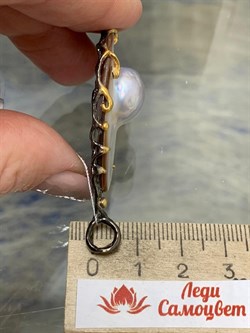 *Подвеска Жемчуг Мабэ АРТ 53334 Вес 8,48 г - фото 212400