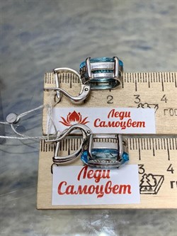 *Серьги Голубой Топаз Бразилия АРТ 65808 Вес 10,68 г - фото 212519 *Серьги Голубой Топаз Бразилия АРТ 65808 Вес 10,68 г - фото 212519