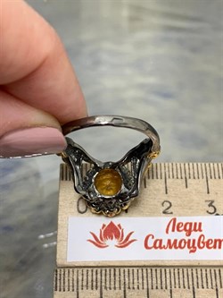 *Кольцо р.18,5 Топаз Бразилия АРТ 53583 (ВЕС 6,26 Г) - фото 212526