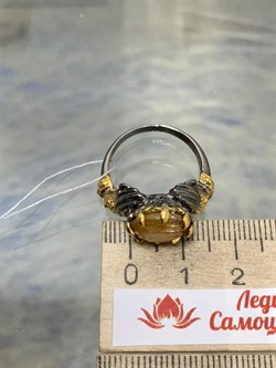 *Кольцо р.18,5 Топаз Бразилия АРТ 53583 (ВЕС 6,26 Г) - фото 212527