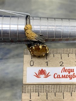 *Кольцо р.18,5 Топаз Бразилия АРТ 53583 (ВЕС 6,26 Г) - фото 212528