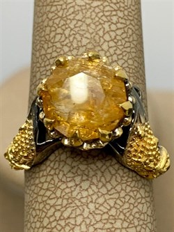 *Кольцо р.18,5 Топаз Бразилия АРТ 53583 (ВЕС 6,26 Г) - фото 212533