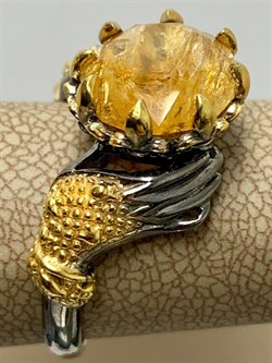 *Кольцо р.18,5 Топаз Бразилия АРТ 53583 (ВЕС 6,26 Г) - фото 212534