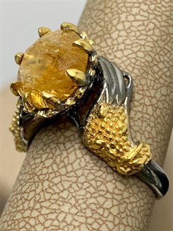 *Кольцо р.18,5 Топаз Бразилия АРТ 53583 (ВЕС 6,26 Г) - фото 212536