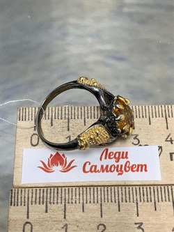 *Кольцо р.19 Топаз Бразилия АРТ 53582 (ВЕС 6,01 Г) - фото 212541