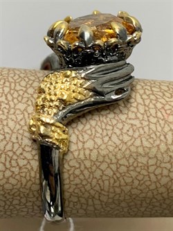 *Кольцо р.19 Топаз Бразилия АРТ 53582 (ВЕС 6,01 Г) - фото 212542