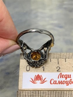 *Кольцо р.19 Топаз Бразилия АРТ 53582 (ВЕС 6,01 Г) - фото 212543