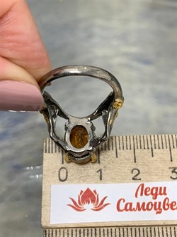 *Кольцо р.17,5 Топаз Бразилия АРТ 56972 (ВЕС 6,21 Г) - фото 212553