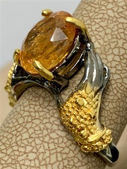 *Кольцо р.17,5 Топаз Бразилия АРТ 56972 (ВЕС 6,21 Г) - фото 212559