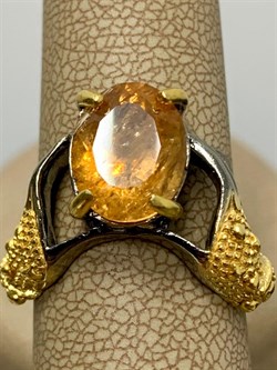 *Кольцо р.17,5 Топаз Бразилия АРТ 56972 (ВЕС 6,21 Г) - фото 212560
