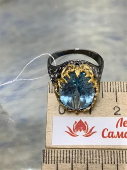 *Кольцо р.18,5 Топаз Бразилия АРТ 65766 ВЕС 6,93 Г - фото 212566