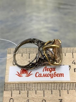 *Кольцо р.18,5 Топаз Володарск-Волынское АРТ 66909 (ВЕС 8,29 Г) - фото 212579