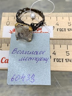 *Кольцо р.19 Топаз Володарск-Волынское АРТ 60433 ВЕС 5,91 Г - фото 212609 *Кольцо р.19 Топаз Володарск-Волынское АРТ 60433 ВЕС 5,91 Г - фото 212609