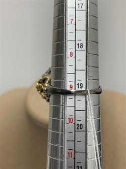 *Кольцо р.19, Белый Топаз Володарск-Волынское АРТ 49403 (ВЕС 13,01 Г) - фото 212624