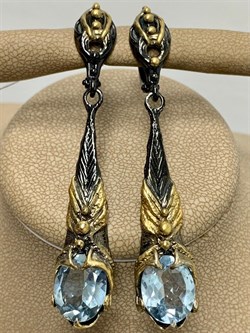 *Серьги Топаз Бразилия АРТ 60392 ВЕС 13,81 Г - фото 212665 *Серьги Топаз Бразилия АРТ 60392 ВЕС 13,81 Г - фото 212665