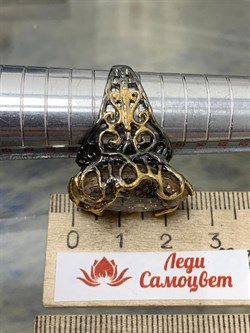 *Кольцо р.18,5 Топаз Володарск-Волынское АРТ 53390 (ВЕС 13,37 Г) - фото 212674