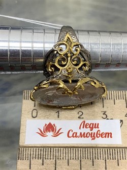 *Кольцо р.19 Топаз Володарск-Волынское АРТ 60094 (ВЕС 17,49 Г) - фото 212741