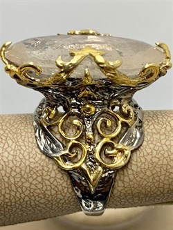 *Кольцо р.19 Топаз Володарск-Волынское АРТ 60094 (ВЕС 17,49 Г) - фото 212745