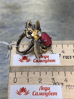 *Кольцо р.18 Мотылек Родонит Аргентина Арт 49438 Вес 13,51 г - фото 212840 *Кольцо р.18 Мотылек Родонит Аргентина Арт 49438 Вес 13,51 г - фото 212840