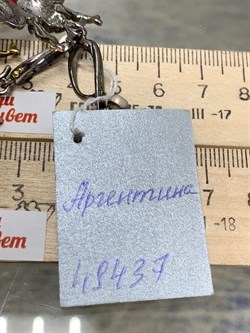 *Серьги Мотыльки Родонит Аргентина Арт 49437 Вес 16,64 г - фото 212852