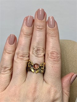 *Кольцо р.17,5 Солнечный камень Гелиолит АРТ 52977 (ВЕС 4,99 Г) - фото 212918 *Кольцо р.17,5 Солнечный камень Гелиолит АРТ 52977 (ВЕС 4,99 Г) - фото 212918